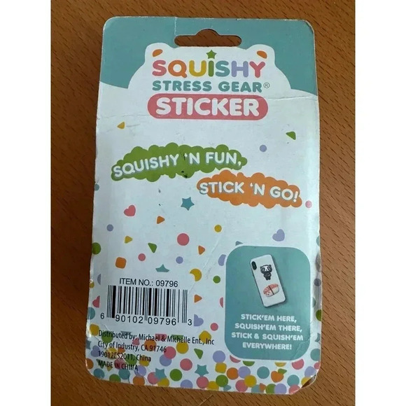Squishy Stress Gear Sticker ninja panda - Picture 5 of 6